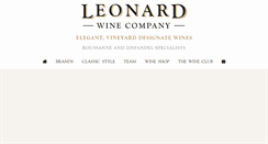 Desktop Screenshot of leonardwineco.com